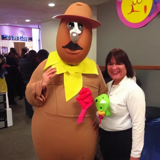 Image similar to I won my costume contest with my Mr. Potato Head costume