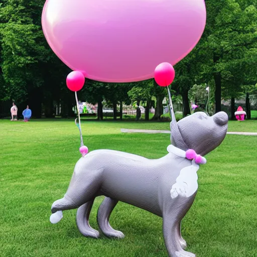 Image similar to balloon dog in a park, sunny day