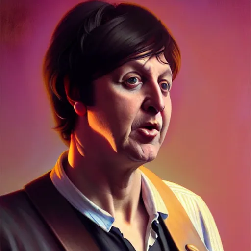 Image similar to Steven Moriseey performs with Paul McCartney, body portrait, highly detailed, digital painting, artstation, concept art, sharp focus, illustration, art by WLOP and greg rutkowski and alphonse mucha and artgerm