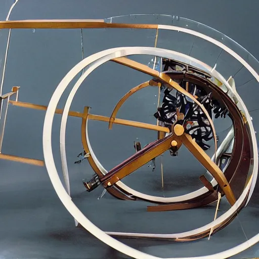 Prompt: photo of a perpetual motion machine