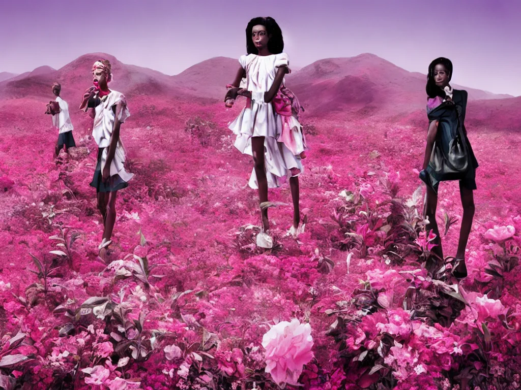 Image similar to fragrance advertising campaign by richard mosse