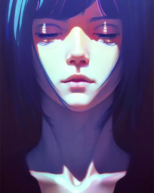 Image similar to dead inside!!!, fine - face, audrey plaza, realistic shaded perfect face, fine details. anime. realistic shaded lighting poster by ilya kuvshinov katsuhiro otomo ghost - in - the - shell, magali villeneuve, artgerm, jeremy lipkin and michael garmash and rob rey