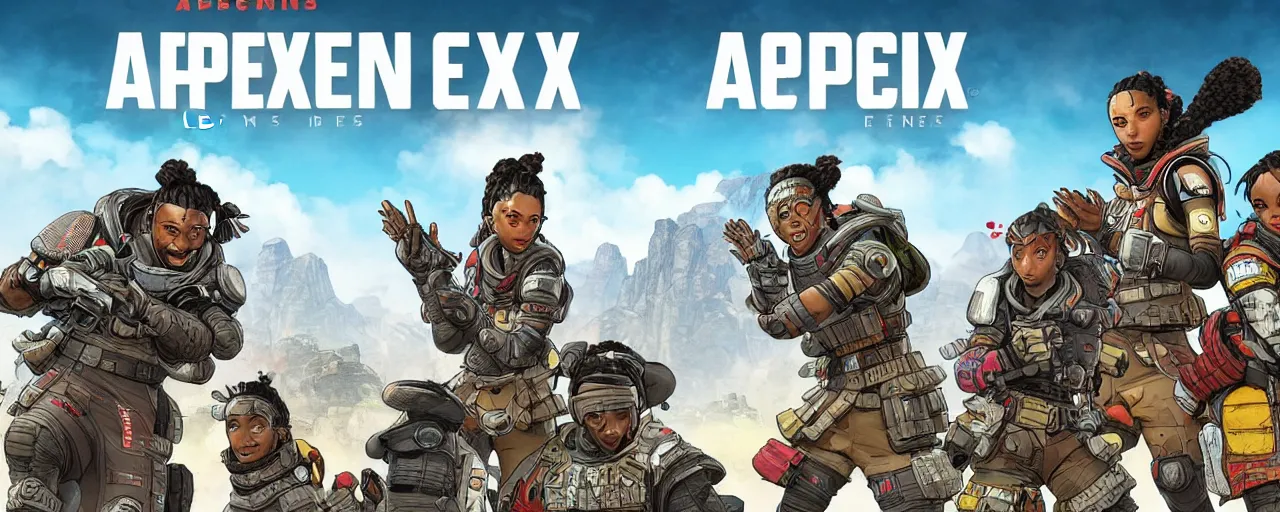 Image similar to apex legends cover art