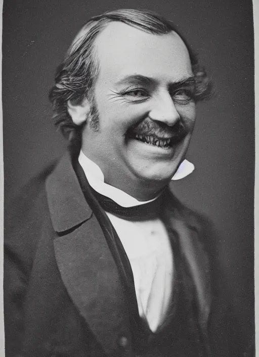 Image similar to portrait of a happy victorian politician, smiling, male, victorian, detailed face, highly detailed, cinematic lighting, photograph by elliott & fry