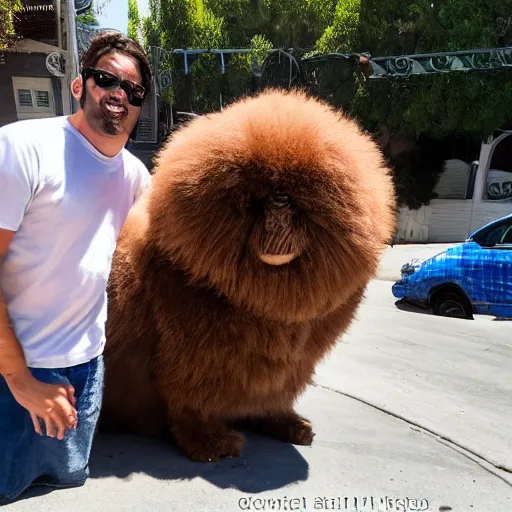 Prompt: LOS ANGELES, CA, USA-SEP 20, 2017: Just one of the most adorable huge fluffy huggable creatures that emerged from the opening of the Hellmouth