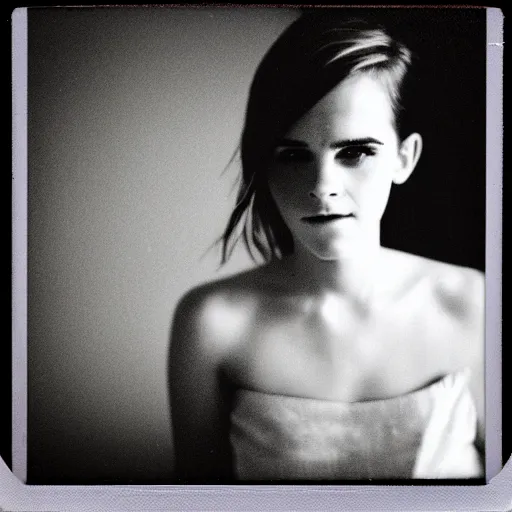 Image similar to Polaroid of Emma Watson by Emmanuel Lubezki