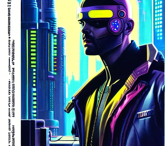 Image similar to a portrait of a cyberpunk all chrome, Night City, cyberpunk 2077, very very coherent painting, 1979 OMNI Magazine Cover, street level neo-Tokyo in Cyberpunk 2045 style by Vincent Di Fate by mark arian by artgerm, 4k, 8k, HD, trending on artstation