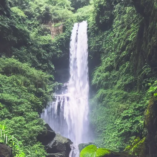 Prompt: https : / / media. discordapp. net / attachments / 1 0 0 5 5 9 6 7 0 9 1 1 3 5 6 1 1 9 8 / 1 0 0 7 7 6 2 3 2 8 5 7 9 7 3 9 7 0 8 / img _ 7 2 4 0. jpg a beautiful waterfall in a jungle canyon