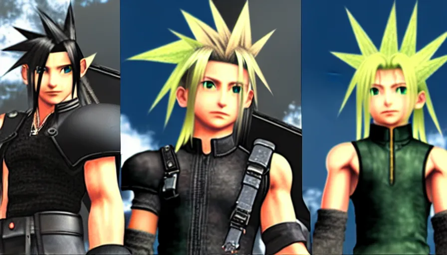 Image similar to the two complementary forces that make up all aspects and phenomena of life, from Final Fantasy VII
