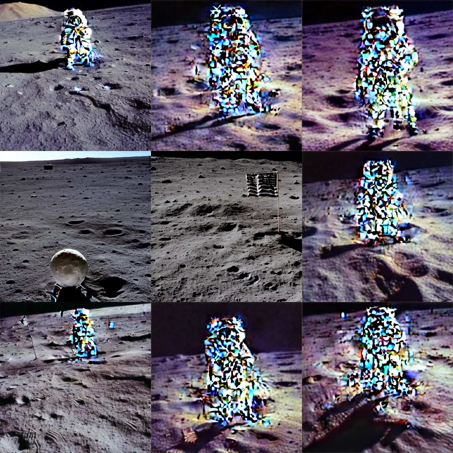 Prompt: proof of the fake moon landing