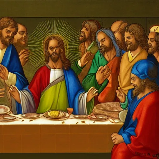 Prompt: Pikachu instead of Jesus at the Last Supper by Leonardo da Vinchi