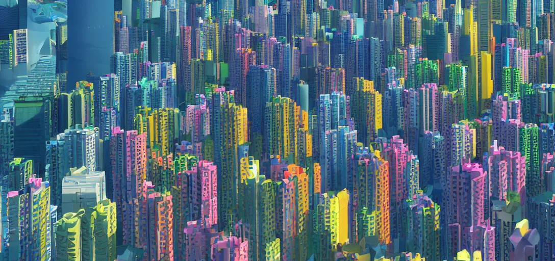 Prompt: low poly hong kong, vibrant colors, 8 k photorealistic, hd, high details, trending on artstation
