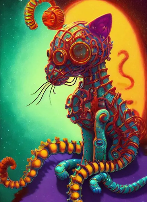 Prompt: cat seahorse fursona wearing headphones, autistic bisexual graphic designer, long haired attractive androgynous humanoid, coherent detailed character design, weirdcore voidpunk digital art by delphin enjolras, leonetto cappiello, simon stalenhag, louis wain, alexander jansson, william joyce, furaffinity, cgsociety, trending on deviantart