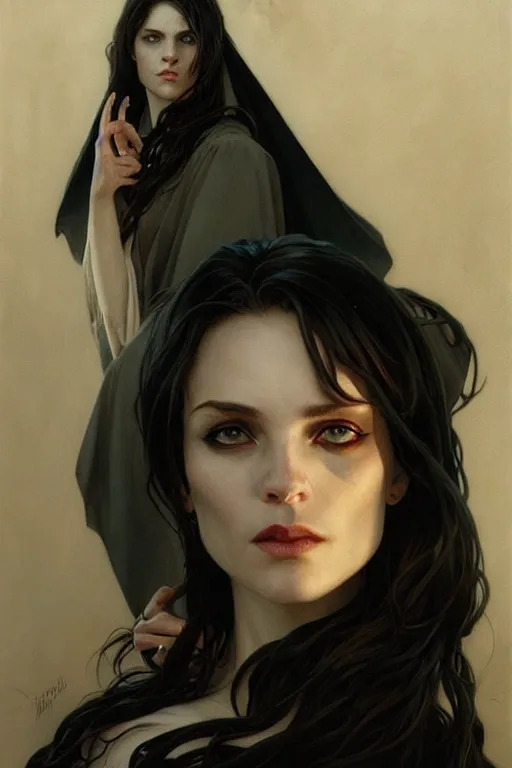 Prompt: portrait of a wise vampire, dark, piercing eyes, gentle expression, elegant clothing, photorealistic, highly detailed, artstation, smooth, sharp focus, art by michael whelan, artgerm, greg rutkowski and alphonse mucha