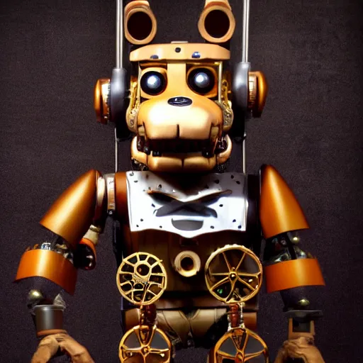 steampunk animatronic, five nights at freddys,, Stable Diffusion