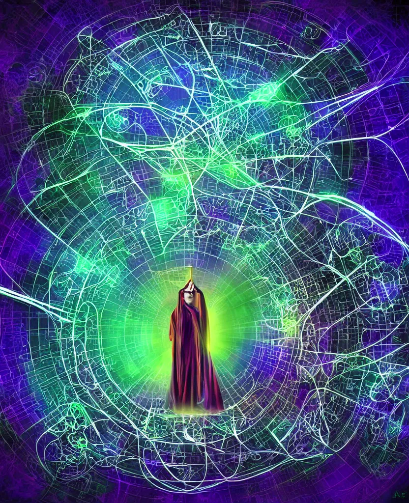 Image similar to techno - spiritual utopian ascended metatron, perfect future, award winning digital art