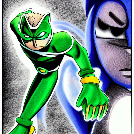 Image similar to sonic as the green lantern