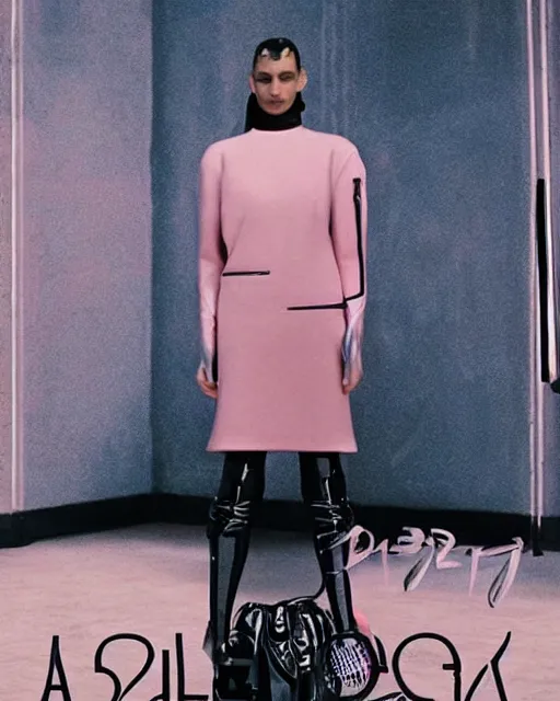 Image similar to a leaked screenshot of Balenciaga's 2049 campaign