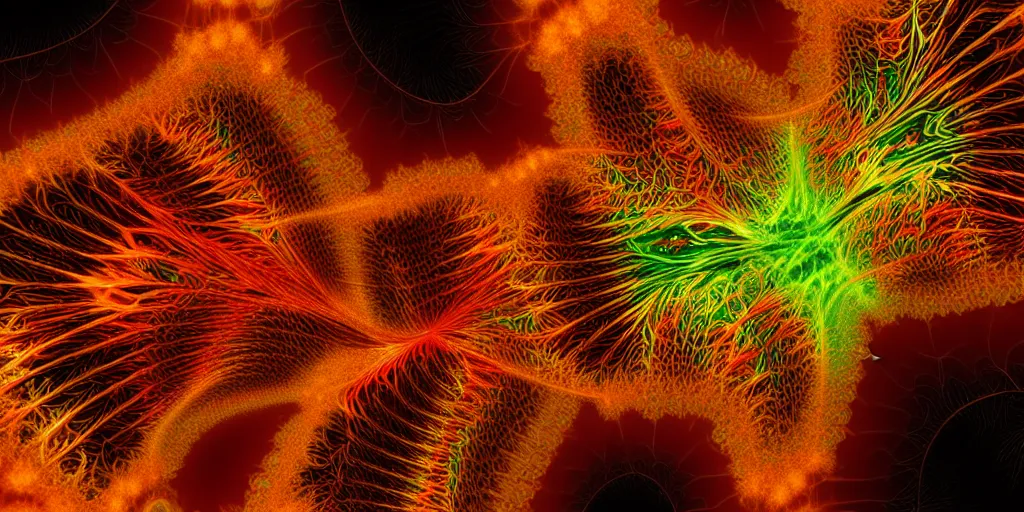 Image similar to a cat sprouting new cats, l - system, flame fractal, recursive fractal, apophysis av 8 k uhd