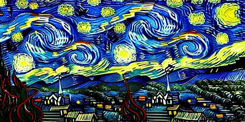 Image similar to the edge of the world has a view of our starry night sky, Not Van Gogh, High fantasy, Cinematic Matte Painting, Insanely Detailed, Award Winning, Trending on Artstation, 8k, UHD