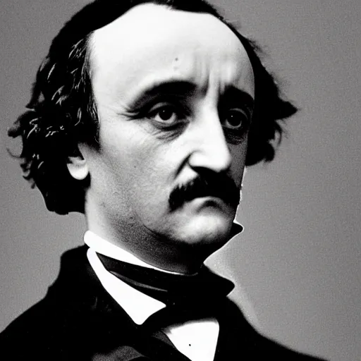 Prompt: a date with edgar allan poe, yesterday, absinthe