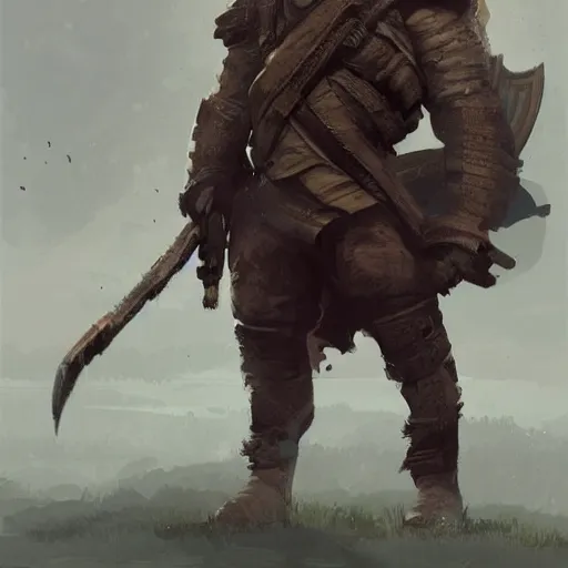 Prompt: full body portrait of a turtle fighter, trending by greg rutkowski