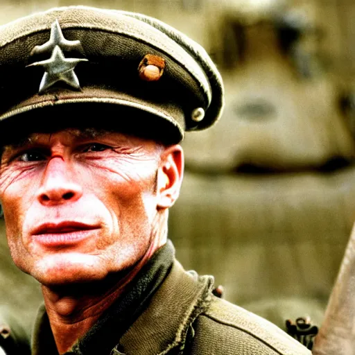 Image similar to Ed Harris starring in saving private Ryan