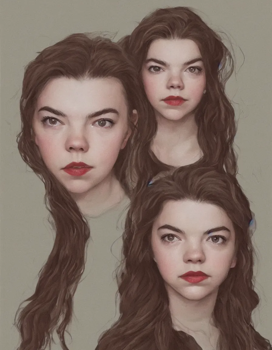 Prompt: hyper-realistic portrait of anya taylor joy in the style of mirka andolfo