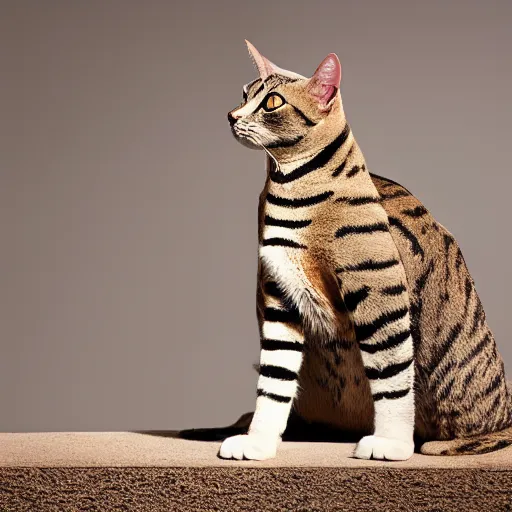 Prompt: egyptian cat, bill henson, canon eos r 3, f / 1. 4, iso 2 0 0, 1 / 1 6 0 s, 8 k, raw, unedited, symmetrical balance, in - frame,