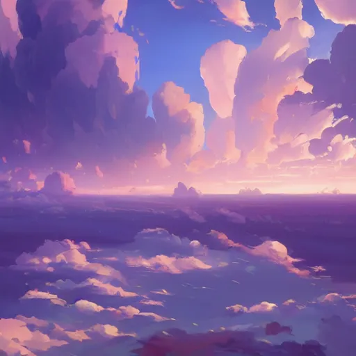 Image similar to beautiful cloudy sky, behance hd by jesper ejsing, by rhads, makoto shinkai and lois van baarle, ilya kuvshinov, rossdraws global illumination ray tracing hdr radiating a glowing aura