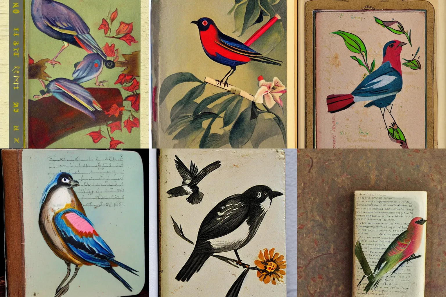 Prompt: The Painted bird, vintage book