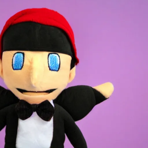 Prompt: Doug Walker Nostalgia Critic plushie