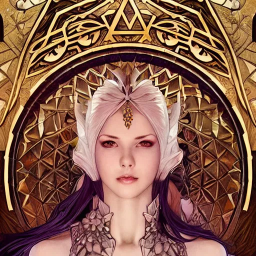 Image similar to amazing lifelike award winning pencil illustration of sorceress edea from final fantasy 8 ff 8 trending on art station artgerm greg rutkowski alphonse mucha cinematic