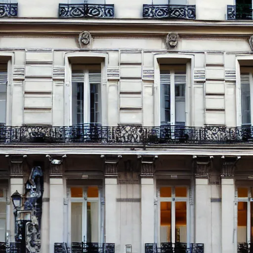 Prompt: a building in paris