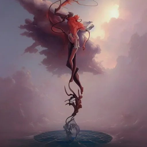 Image similar to god by peter mohrbacher