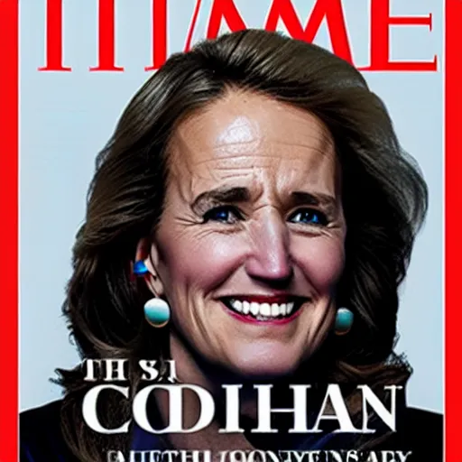 Image similar to cover of time magazine featuring female joe biden