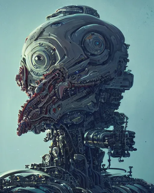 Image similar to portrait of ironplate - mecha - carrion crawler, intricate abstract. intricate artwork, by tooth wu, wlop, beeple, dan mumford. concept art, octane render, trending on artstation, greg rutkowski very coherent symmetrical artwork. cinematic, key art, hyper realism, high detail, octane render, 8 k, iridescent accents