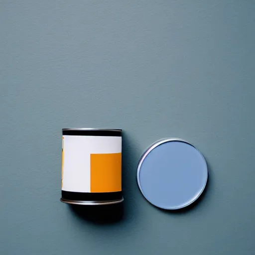 Image similar to can of paint, minimal, modern