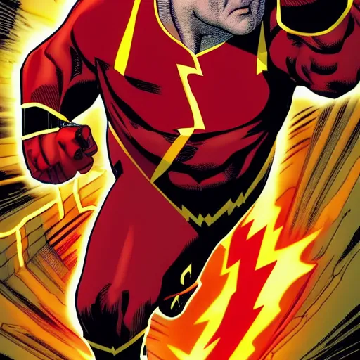 Image similar to jack black as the flash by dc comics