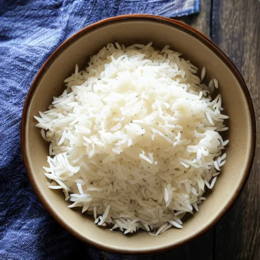 Prompt: a bowl of perfect basmati rice
