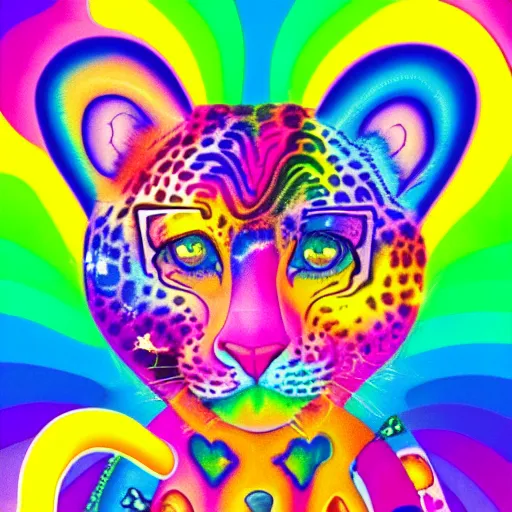 Image similar to “lisa frank album cover design”