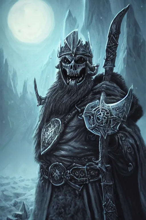 Image similar to an undead viking lich king eating a banana, wide angle, super highly detailed, professional digital painting, artstation, concept art, smooth, sharp focus, no blur, no dof, extreme illustration, Unreal Engine 5, Photorealism, HD quality, 8k resolution, cinema 4d, 3D, beautiful, cinematic, art by artgerm and greg rutkowski and alphonse mucha and loish and WLOP