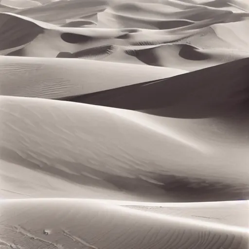 Image similar to A photograph of sand dunes by Ansel Adams