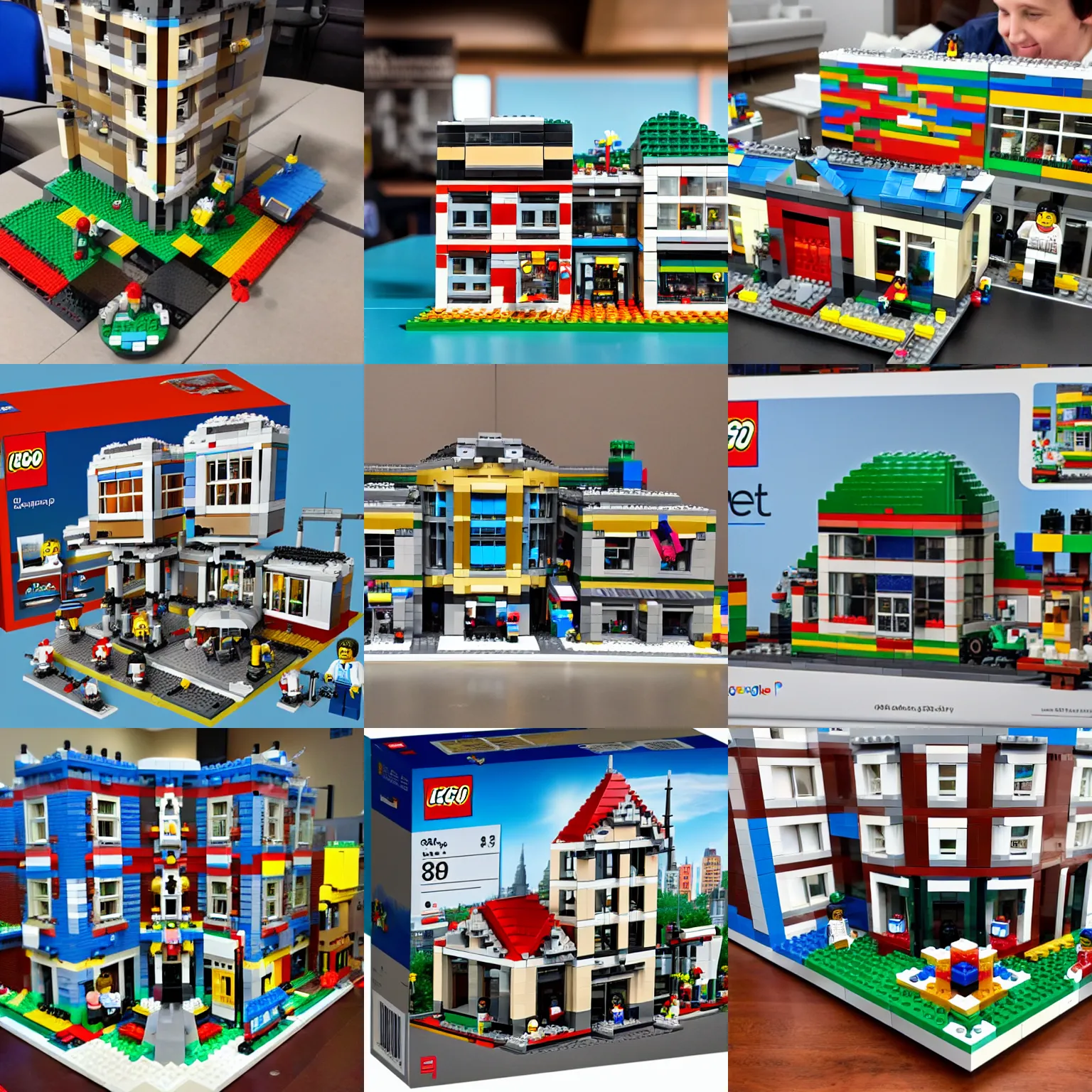 Prompt: google campus lego set