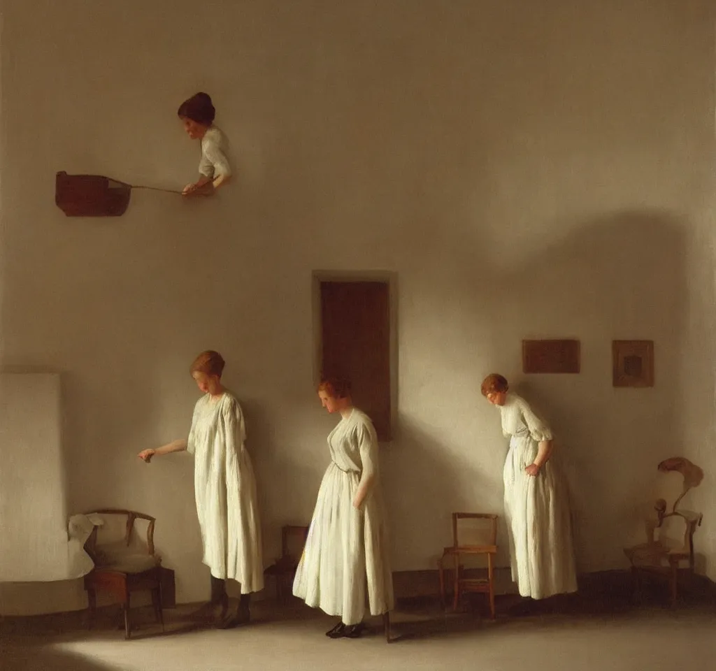 Image similar to a painting by peter ilsted