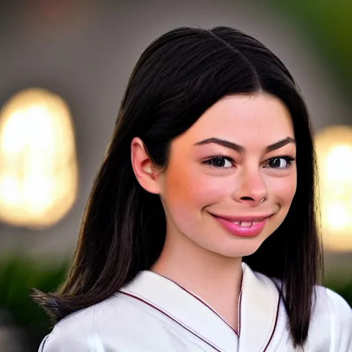 Prompt: Miranda Cosgrove as Meilin Lee in disney turning red live action, 8k full HD photo, cinematic lighting, anatomically correct, oscar award winning, action filled, correct eye placement,