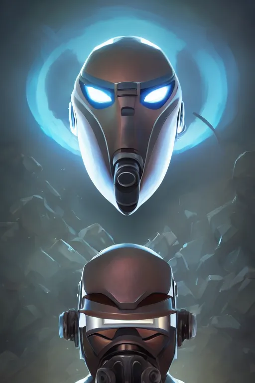 Image similar to epic mask helmet robot ninja portrait stylized as fornite style game design fanart by concept artist gervasio canda, behance hd by jesper ejsing, by rhads, makoto shinkai and lois van baarle, ilya kuvshinov, rossdraws global illumination radiating a glowing aura global illumination ray tracing hdr render in unreal engine 5