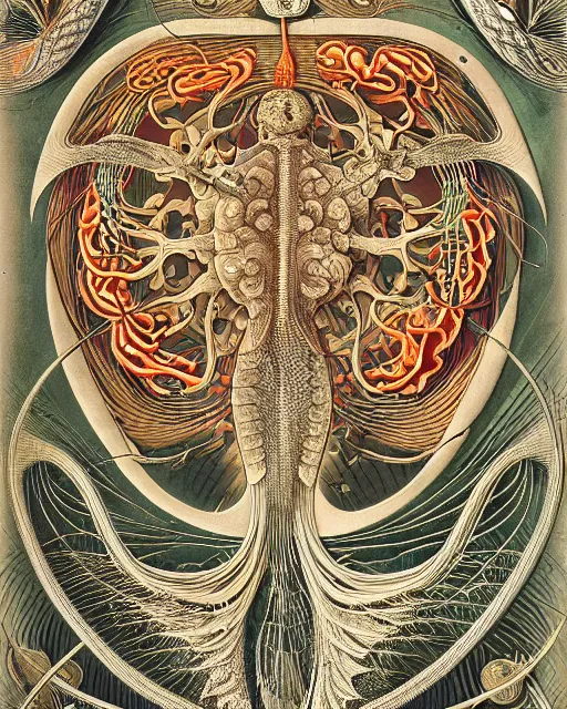 Image similar to o hell yeah poster by Ernst Haeckel and John Birkey