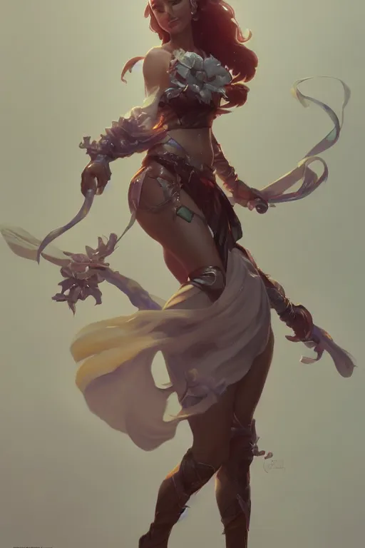 Image similar to a cute fantasy woman character, accurate anatomy, only two hands, highly detailed, digital painting, artstation, concept art, smooth, sharp focus, illustration, Unreal Engine 5, 8K, art by ross tran and greg rutkowski and alphonse Mucha