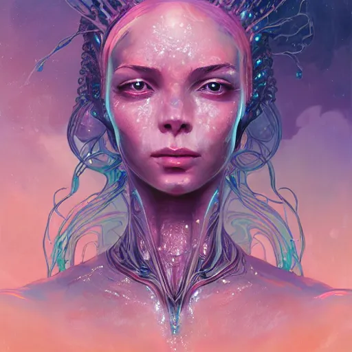 Prompt: alien water princess, detailed portrait, intricate complexity, by greg rutkowski, artgerm, ross tran, conrad roset, takato yomamoto, ilya kuvshinov. 4 k, beautiful, cinematic dramatic atmosphere, mcbess